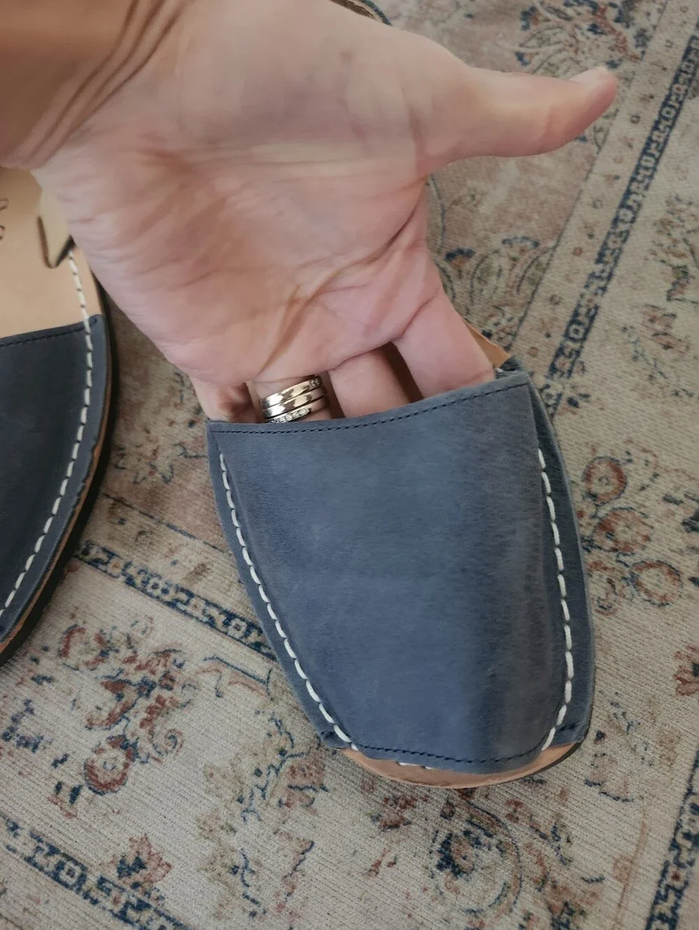 Pons Size 8 Blue With Ankle Strap